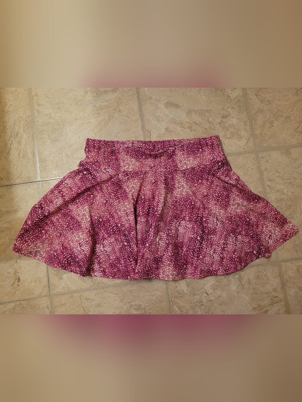 Modli Swim Skort Large Pink Flowy High Wasted Stretchy Beach Summer Comfy